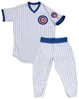 2014 Jake Arrieta Game Used 1988 Turn Back The Clock Chicago Cubs Road Uniform (Jersey and Pants) (MLB Authenticated)